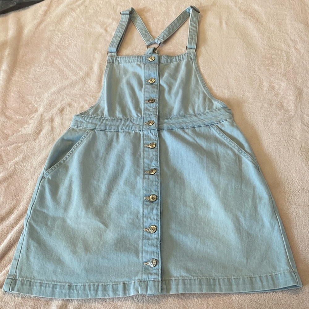 American Eagle Denim Dress Light Wash Button Down Jean Y2K 00s‎ 90s Large